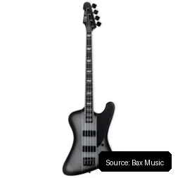 PHOENIX-1004 Silver Sunburst Satin bajo eléctrico
