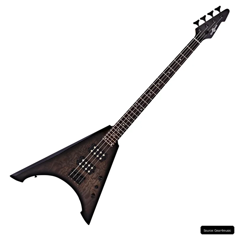 Bajo Houston de Gear4music - Negro - Seminuevo