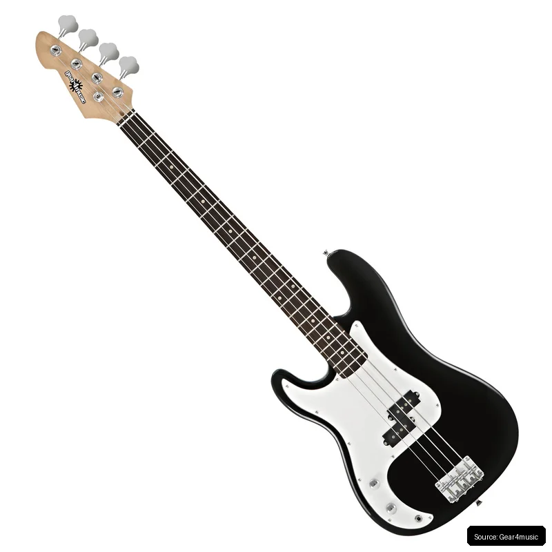 Bajo LA para Zurdos de Gear4music - Negro - Seminuevo