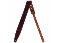 Fender Broken-in Leather Strap Brown - Correa de cuero para guitarra o bajo, Parte superior de cuero g...